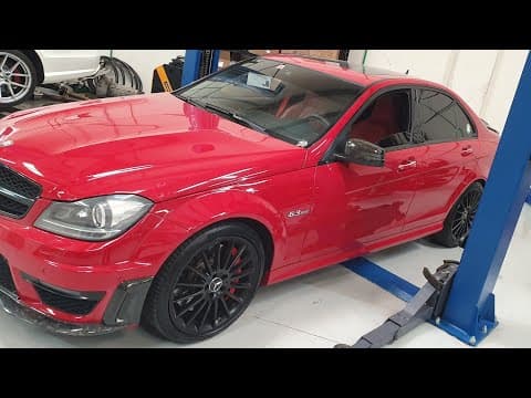 C63 2014 with 185k km engine oil leak